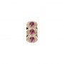 14 Karat Gold Pink Tourmaline Slide