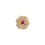 14 Karat Gold Ruby Slide