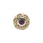 14 Karat Gold Amethyst Slide