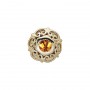 14 Karat Gold Citrine Slide