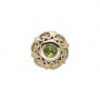 14 Karat Gold Peridot Slide