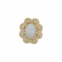 14 Karat Gold Opal Slide