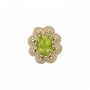 14 Karat Gold Peridot Slide