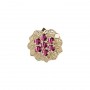 14 Karat Gold Rhodolite Garnet Slide