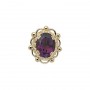 14 Karat Gold Amethyst Slide