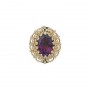 14 Karat Gold Amethyst Slide