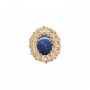 14 Karat Gold Lapis Slide