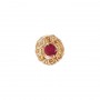 14 Karat Gold Ruby Slide