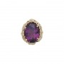 14 Karat Gold Amethyst Slide