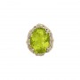 14 Karat Gold Peridot Slide