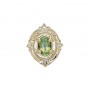 14 Karat Gold Peridot Slide