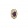 14 Karat Gold Amethyst Slide