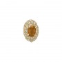 14 Karat Gold Citrine Slide