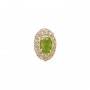 14 Karat Gold Peridot Slide