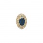 14 Karat Gold Sapphire Slide