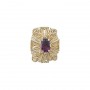 14 Karat Gold Amethyst Slide