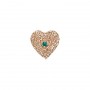 14 Karat Gold Emerald Slide