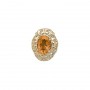 14 Karat Gold Citrine Slide