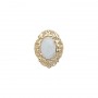 14 Karat Gold Opal Slide