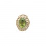 14 Karat Gold Peridot Slide