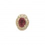 14 Karat Gold Pink Tourmaline Slide