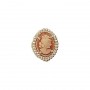 14 Karat Gold Cameo Slide