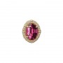 14 Karat Gold Rhodolite Garnet Slide