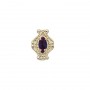 14 Karat Gold Amethyst Slide