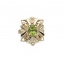 14 Karat Gold Peridot Slide