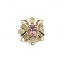 14 Karat Gold Pink Tourmaline Slide