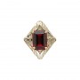 14 Karat Gold Garnet Slide