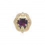 14 Karat Gold Amethyst Slide