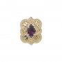 14 Karat Gold Amethyst Slide