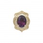 14 Karat Gold Amethyst Slide