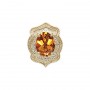 14 Karat Gold Citrine Slide