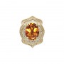 14 Karat Gold Citrine Slide