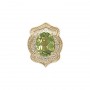 14 Karat Gold Peridot Slide