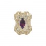 14 Karat Gold Amethyst Slide