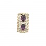 14 Karat Gold Amethyst Slide