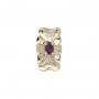 14 Karat Gold Amethyst Slide