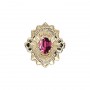 14 Karat Gold Rhodolite Garnet Slide