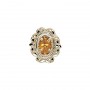 14 Karat Gold Citrine Slide