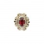 14 Karat Gold Garnet Slide