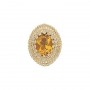 14 Karat Gold Citrine Slide