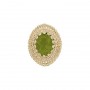 14 Karat Gold Peridot Slide