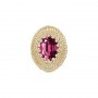 14 Karat Gold Rhodolite Garnet Slide