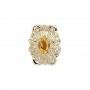 14 Karat Gold Citrine Slide