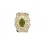 14 Karat Gold Peridot Slide