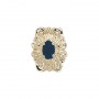 14 Karat Gold Sapphire Slide