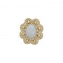 14 Karat Gold Opal Slide